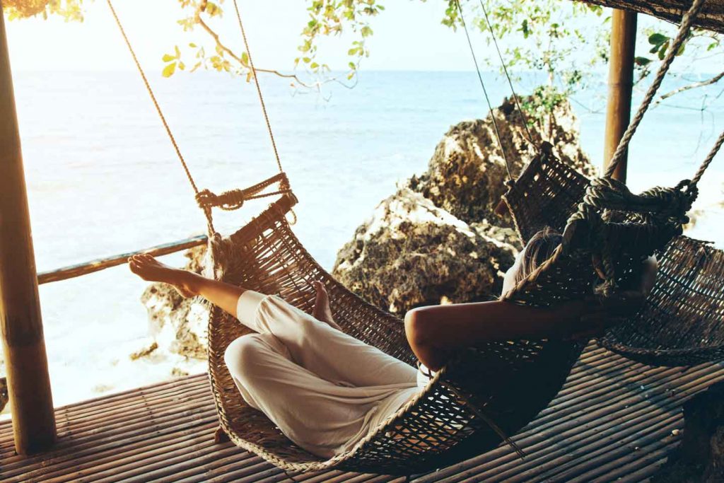 girl in hammock
